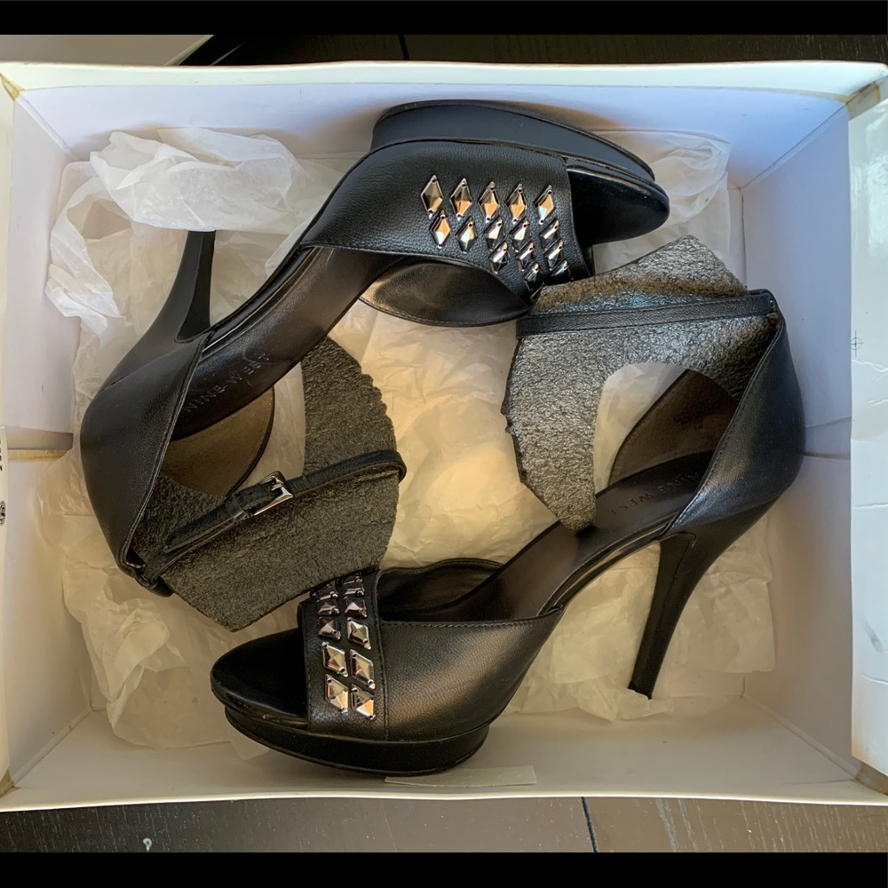 Nine West heels with ankle strap- size 8